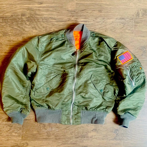 Vintage Alpha industries Bomber jacket L-2B - Picture 1 of 6